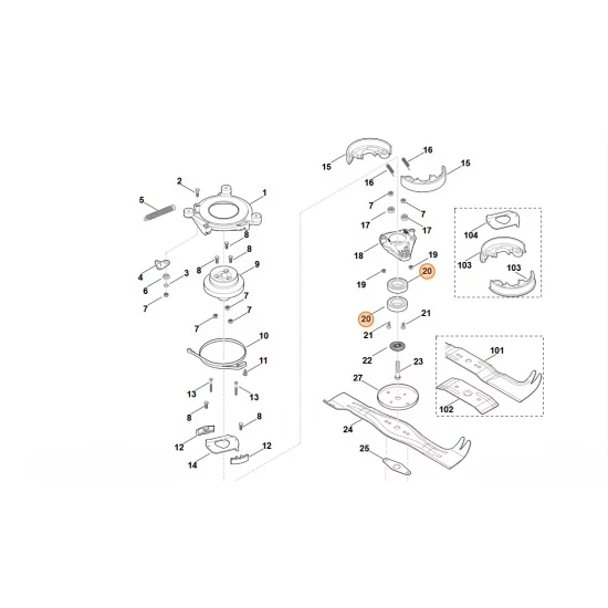 STIHL  Łożysko kulkowe 6006 2RSD EMQ 9503 003 5632